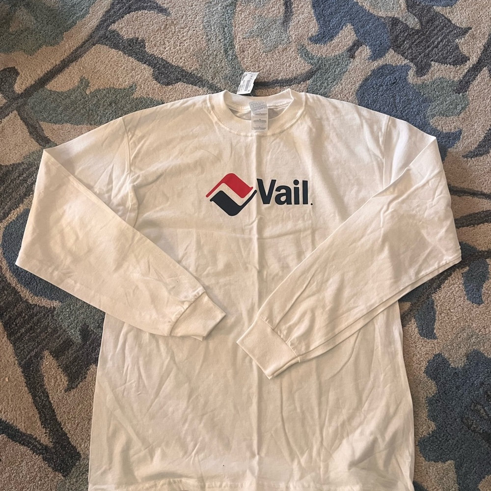 Gildan White Long Sleeve Jersey